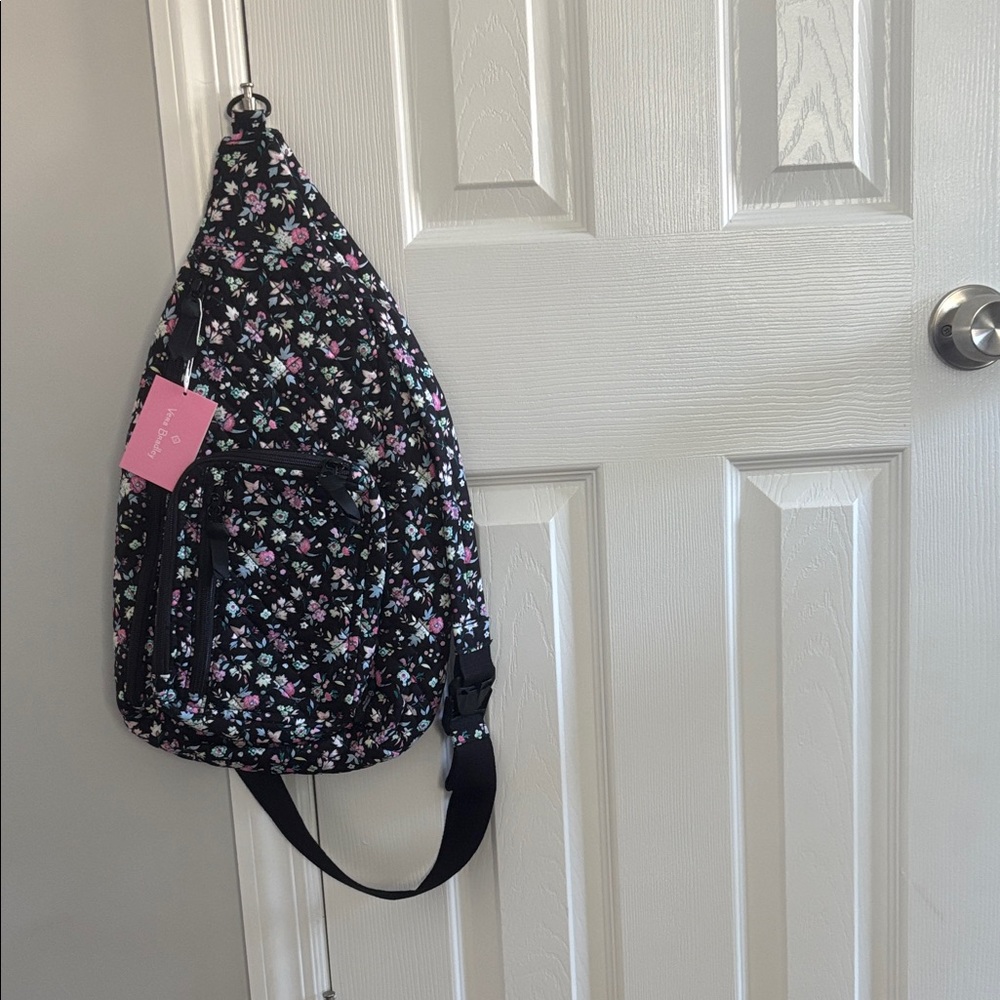 Vera Bradley Black Floral Shoulder Bag
